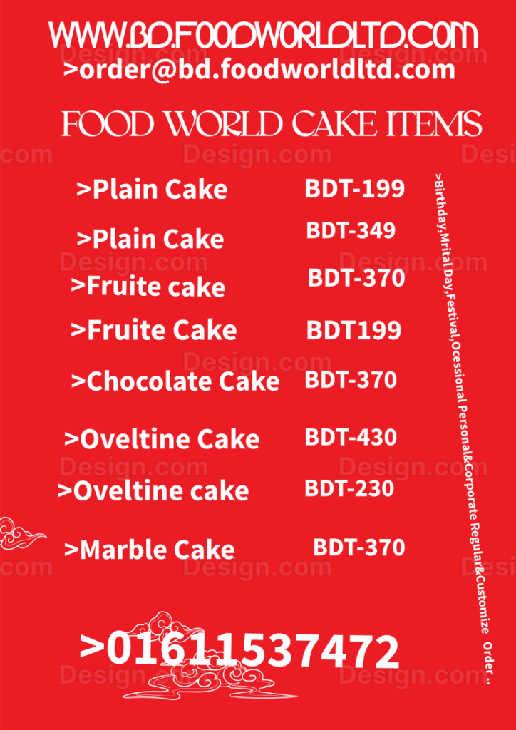 food world cake item Cake&Pestry MENU ITEM
