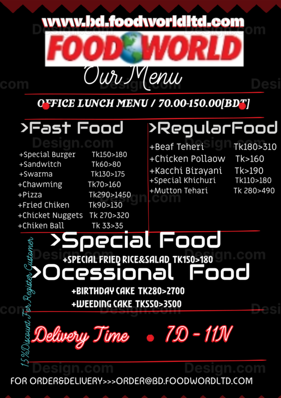 Food MENU ITEM